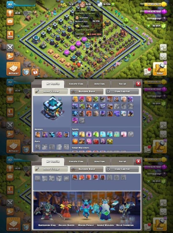 Lifetime warranty -Th 13 full max- Level 161 - Gem 10000- Change name free-Android & ios