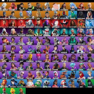 113 skins | Snap | Valeria | Era | Twyn | Malik | Mizuki | Peter Griffin | Kado Thorne | Nezumi | The Imagined | Paradigm (Reality-659) | 400 VB